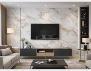Neolith Enterior, márvány hatású falburkolat, falpanel
