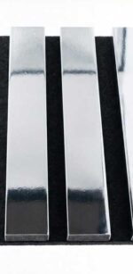 Ezüst tükrös Akusztikus termékfotó közeli